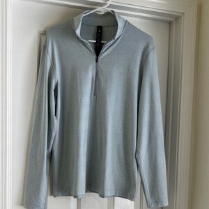 lululemon athletica Men's Light Gray Zip-Up Sweater